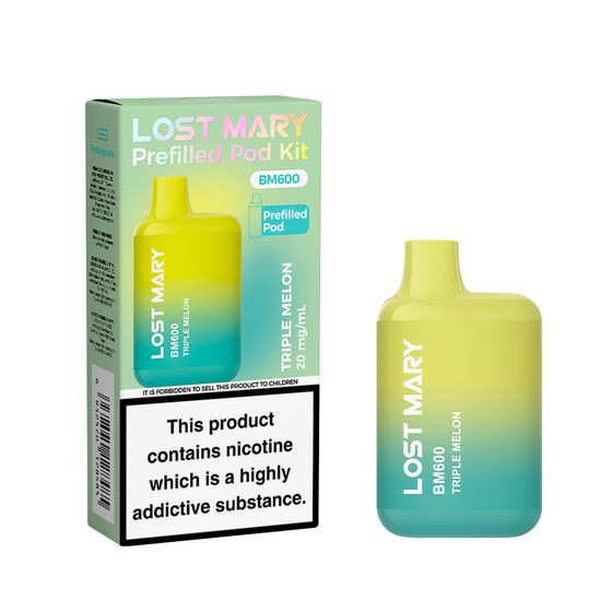 [M] LOST MARY BM600 Prefilled Pod Kit (UK) Strength: 2% Nic ENG | Flavor: Triple Mango wholesale price