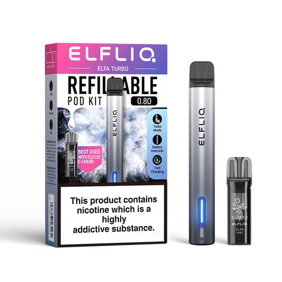 ELFLIQ ELFA TURBO Refillable Pod 0.8Ω Starter Kit for wholesale