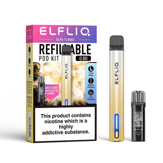for wholesale ELFLIQ ELFA TURBO Refillable Pod 0.8Ω Starter Kit