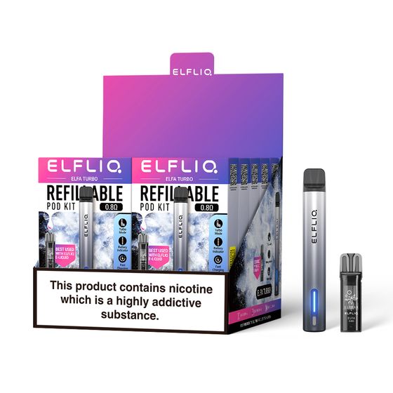 wholesale price ELFLIQ ELFA TURBO Refillable Pod 0.8Ω Starter Kit