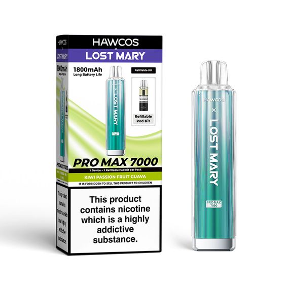UK wholesale [NEW] HAWCOS×LOST MARY PRO MAX 7000 Refillable Kit-F