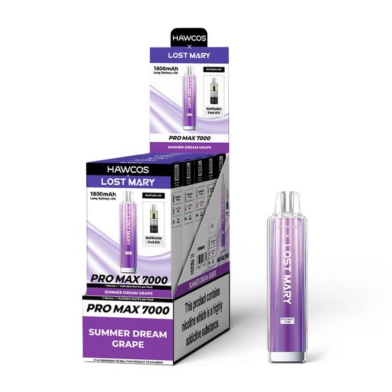 wholesale [NEW] HAWCOS×LOST MARY PRO MAX 7000 Refillable Kit-F