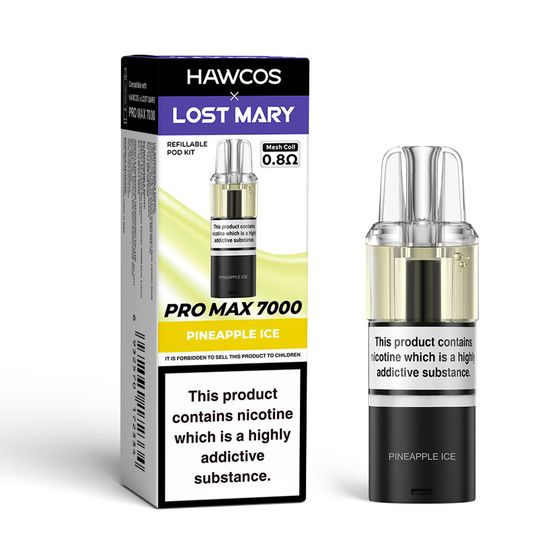 HAWCOS×LOST MARY PRO MAX 7000 Refillable Pod UK shop