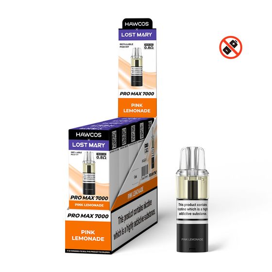 UK supplier HAWCOS×LOST MARY PRO MAX 7000 Refillable Pod