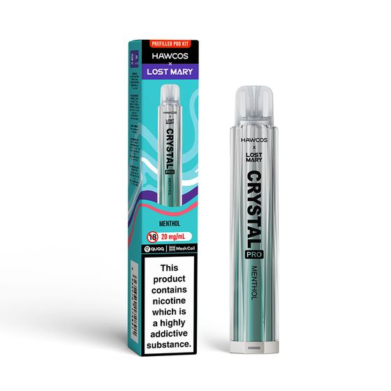 [NEW] HAWCOS × LOST MARY Crystal Pro KIT (UK) 1PC Flavor: Menthol UK store