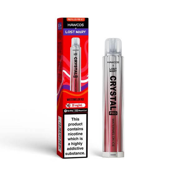 wholesale price [NEW] HAWCOS × LOST MARY Crystal Pro KIT (UK) 1PC Flavor: Watermelon Ice
