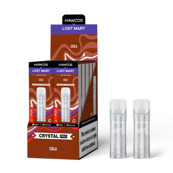 HAWCOS × LOST MARY Crystal Pro Prefilled Pod 2ML × 2 (UK) 1PC UK supplier