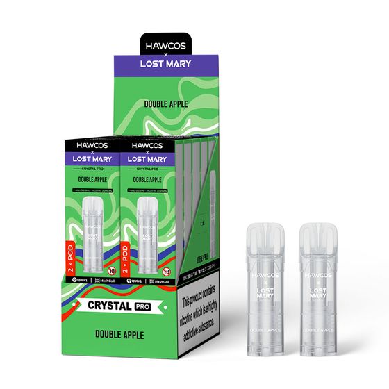 HAWCOS × LOST MARY Crystal Pro Prefilled Pod 2ML × 2 (UK) 1PC UK store