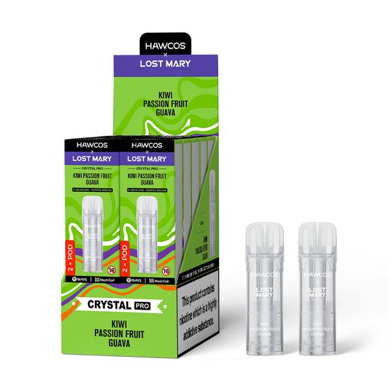 UK supplier HAWCOS × LOST MARY Crystal Pro Prefilled Pod 2ML × 2 (UK) 1PC
