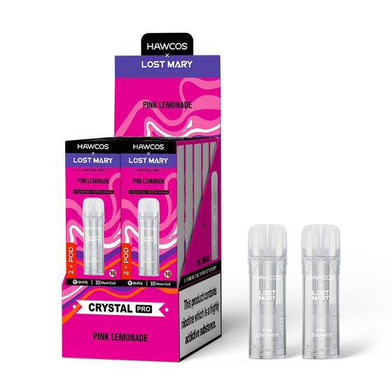 wholesale HAWCOS × LOST MARY Crystal Pro Prefilled Pod 2ML × 2 (UK) 1PC