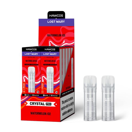 UK store HAWCOS × LOST MARY Crystal Pro Prefilled Pod 2ML × 2 (UK) 1PC