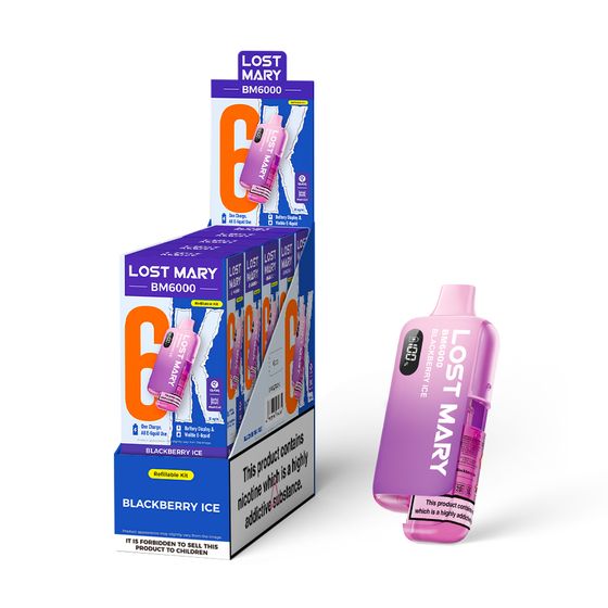 wholesale price [NEW] LOST MARY BM6000 Refillable Pod Kit -F (UK) 1PC