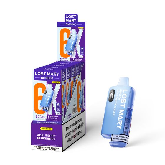 UK supplier [NEW] LOST MARY BM6000 Refillable Pod Kit -F (UK) 1PC