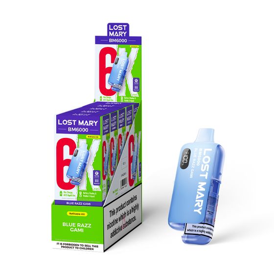 [NEW] LOST MARY BM6000 Refillable Pod Kit -F (UK) 1PC cheap