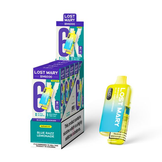 wholesale price [NEW] LOST MARY BM6000 Refillable Pod Kit -F (UK) 1PC