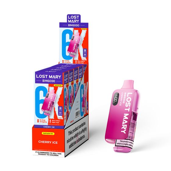 UK shop [NEW] LOST MARY BM6000 Refillable Pod Kit -F (UK) 1PC
