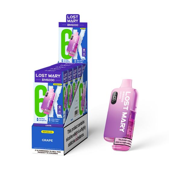 [NEW] LOST MARY BM6000 Refillable Pod Kit -F (UK) 1PC UK supplier