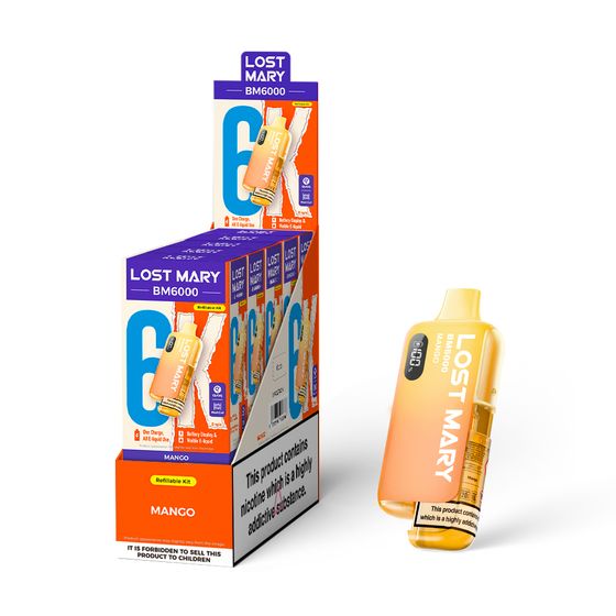 [NEW] LOST MARY BM6000 Refillable Pod Kit -F (UK) 1PC UK store