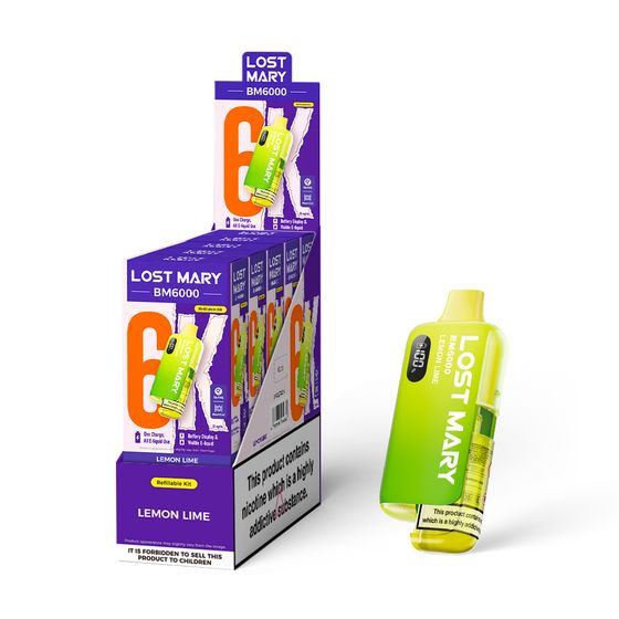 [NEW] LOST MARY BM6000 Refillable Pod Kit -F (UK) 1PC authentic