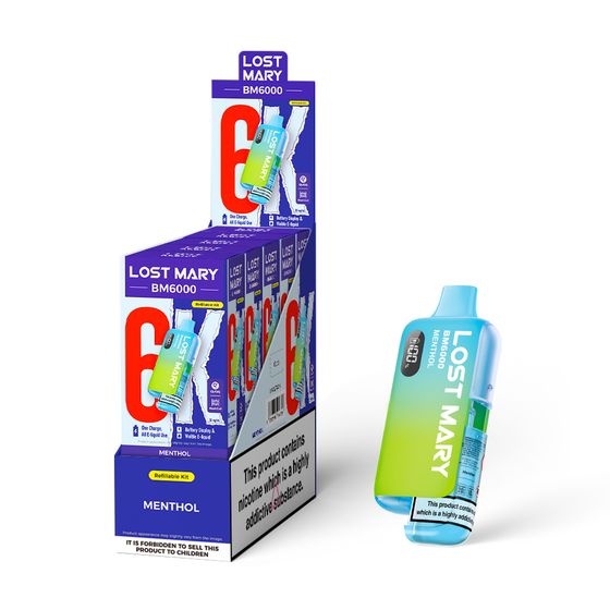 UK wholesale [NEW] LOST MARY BM6000 Refillable Pod Kit -F (UK) 1PC