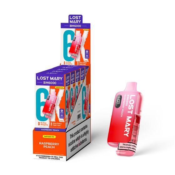[NEW] LOST MARY BM6000 Refillable Pod Kit -F (UK) 1PC UK store