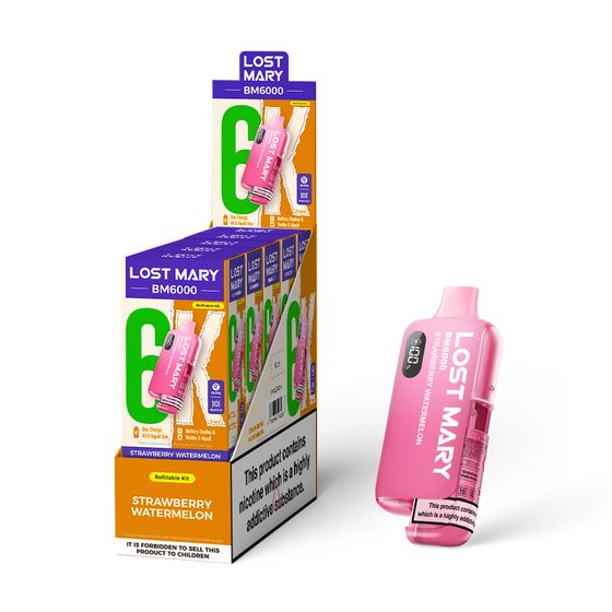 [NEW] LOST MARY BM6000 Refillable Pod Kit -F (UK) 1PC authentic