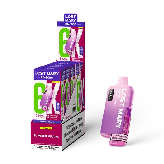 [NEW] LOST MARY BM6000 Refillable Pod Kit -F (UK) 1PC UK wholesale