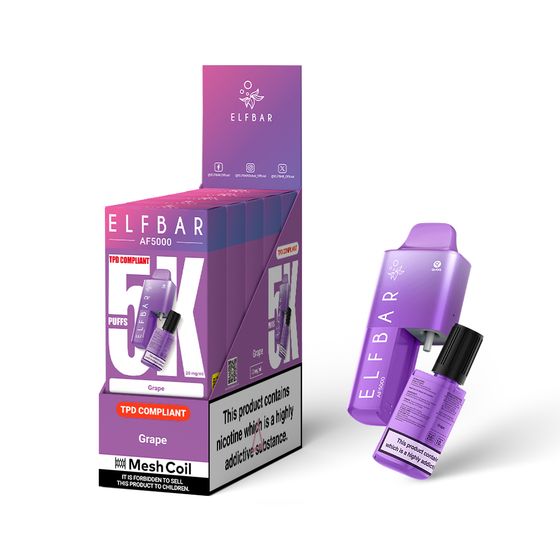 wholesale price [NEW] ELFBAR AF5000 Refillable Pod Kit -A (UK)
