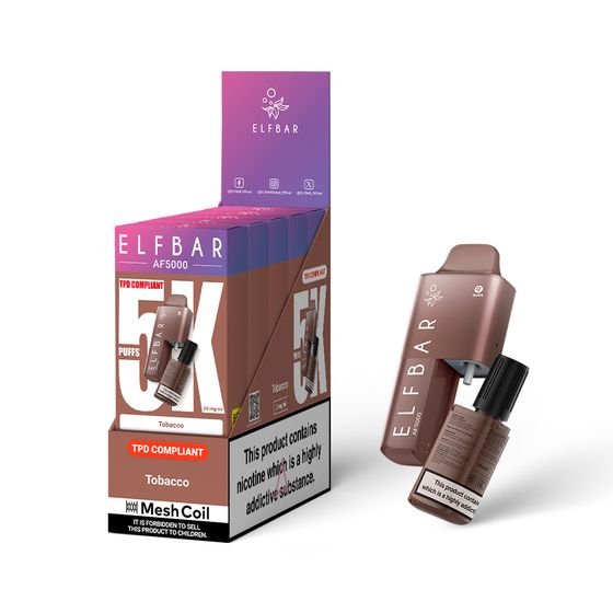 [NEW] ELFBAR AF5000 Refillable Pod Kit -A (UK) for wholesale