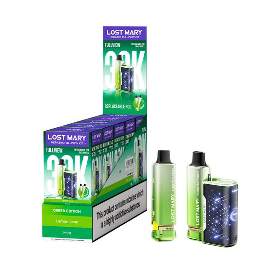 UK shop LOST MARY NERA30K FULLVIEW Refillable Pod Kit (UK) 1PC
