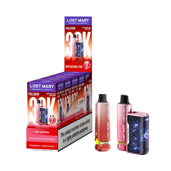 LOST MARY NERA30K FULLVIEW Refillable Pod Kit (UK) 1PC UK supplier
