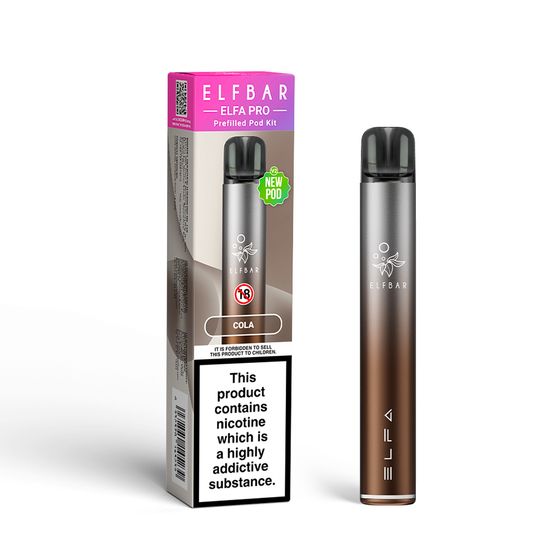 [NEW] ELFBAR ELFA PRO V2 Prefilled Pod Starter Kit Flavor: Twilight Brown+Cola UK shop