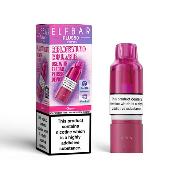 UK wholesale ELFBAR PLUS50 Refill pack (UK) Flavor: Cherry