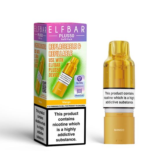 ELFBAR PLUS50 Refill pack (UK) Flavor: Mango UK shop
