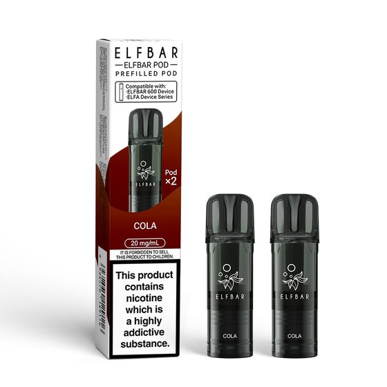 ELFBAR 600 Prefilled Pod × 2 (UK) 1PC Strength: 2% Nic ENG | Flavor: Cola cheap