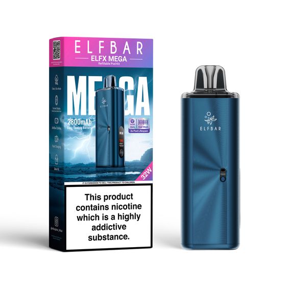 ELFBAR ELFX MEGA Refillable Pod Kit Flavor: Navy wholesale