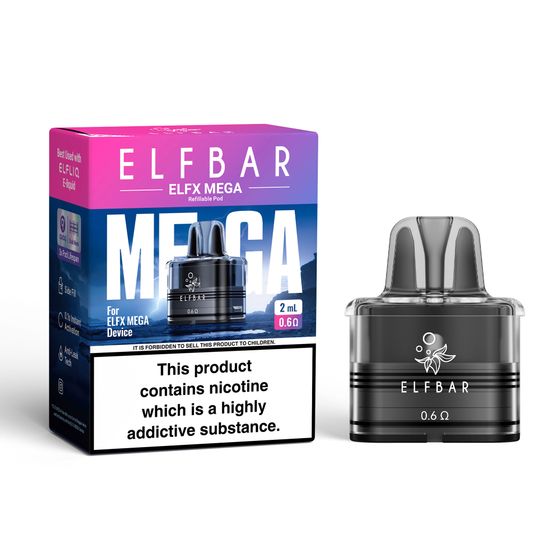 ELFBAR ELFX MEGA Refillable Pod 2ml Resistance: 0.6Ω cheap