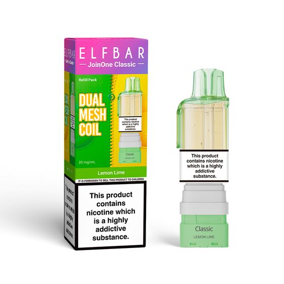 wholesale price [Coming Soon] ELFBAR JoinOne Classic Refill Pack Flavor: Lemon Lime