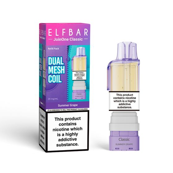 wholesale [Coming Soon] ELFBAR JoinOne Classic Refill Pack Flavor: Summer Grape