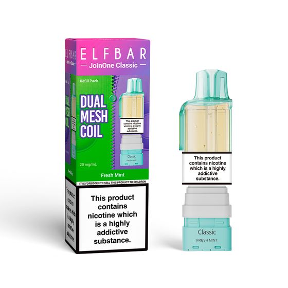 [Coming Soon] ELFBAR JoinOne Classic Refill Pack Flavor: Fresh Mint authentic