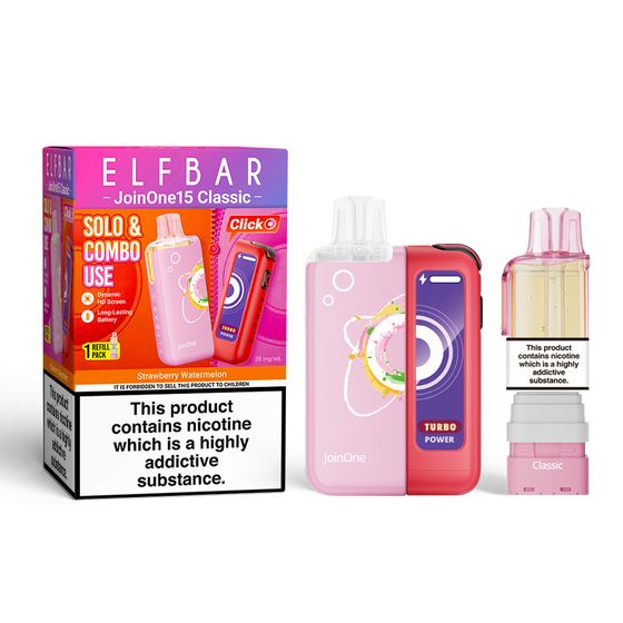 [Coming Soon] ELFBAR JoinOne15 Classic Refillable Kit Flavor: Strawberry Watermelon UK supplier