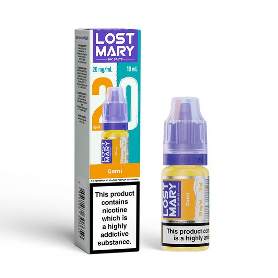 LOST MARY Nic Salts E-Liquids 10ml Strength: 2% Nic ENG | Flavor: Gami UK wholesale