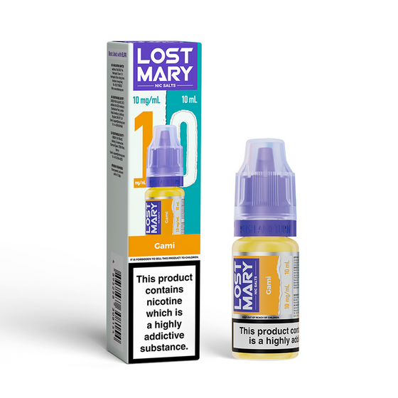 LOST MARY Nic Salts E-Liquids 10ml Strength: 1% Nic ENG | Flavor: Gami wholesale price