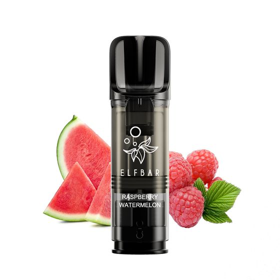 UK shop [New] ELFBAR ELFA PRO 2ML Prefilled Pod 2pcs Flavor: Raspberry Watermelon | Strength: 2% Nic TPD ENG