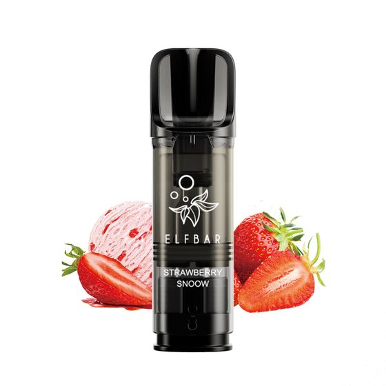 [New] ELFBAR ELFA PRO 2ML Prefilled Pod 2pcs Flavor: Strawberry Snoow | Strength: 2% Nic TPD ENG wholesale