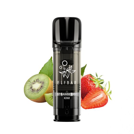[New] ELFBAR ELFA PRO 2ML Prefilled Pod 2pcs Flavor: Strawberry Kiwi | Strength: 2% Nic TPD ENG cheap