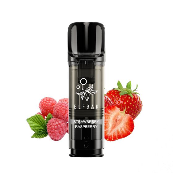 [New] ELFBAR ELFA PRO 2ML Prefilled Pod 2pcs Flavor: Strawberry Raspberry | Strength: 2% Nic TPD ENG UK wholesale