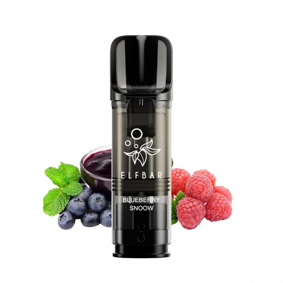 [New] ELFBAR ELFA PRO 2ML Prefilled Pod 2pcs Flavor: Blueberry Snoow(Berry Jam) | Strength: 2% Nic TPD ENG cheap