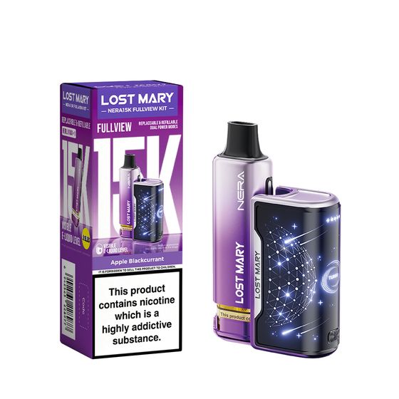 LOST MARY NERA15K Refillable Kit Flavor: Apple Blackcurrant wholesale