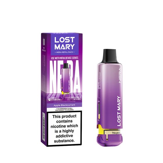 LOST MARY NERA Refill Pack (UK) 1PC Strength: 2% Nic ENG | Flavor: Apple Blackcurrant UK shop
